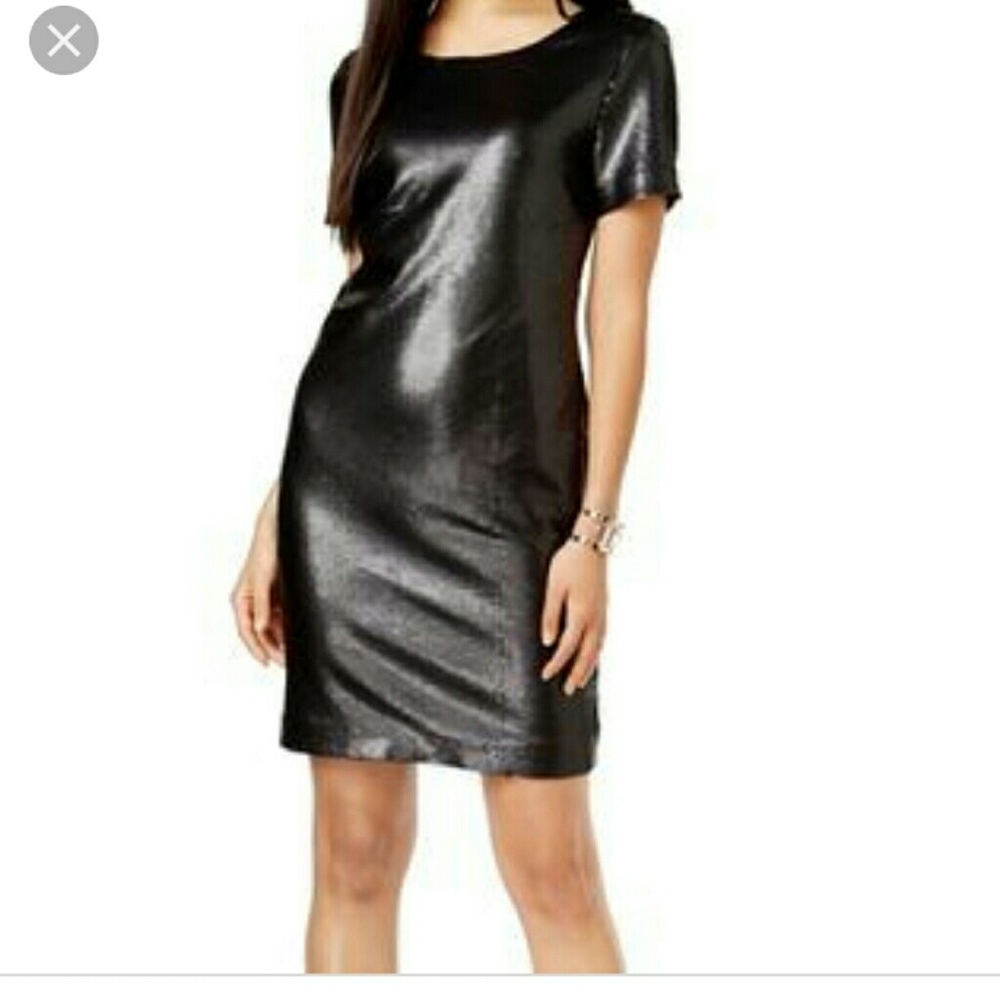 DKNYC sequins blk dress size size 2